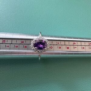 Fragrant Jewels Purple and Silver NWOT Ring Size 8